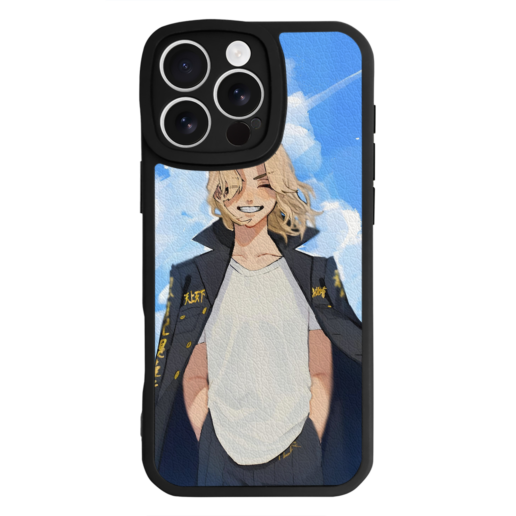 （画像用） 東京リベンジャーズ Tokyo Revengers 【iPhone 16シリーズ対応】シリコンスマホケース（レザー調） 材質：シリコン